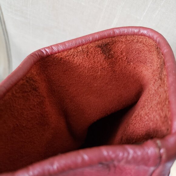 Vintage cognac leather 80s mid-calf boots, size 6-6.5 - Picture 9 of 12